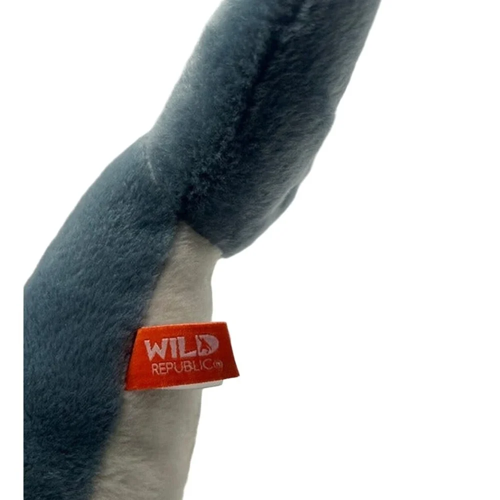 Wild Republic Dolphin Plush Stuffed Animal Ocean Sea‎ Creature Blue Grey